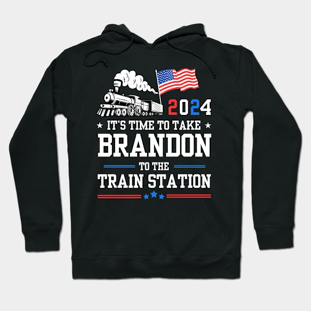 it's time to take Brandon to the train station Hoodie by Mojakolane